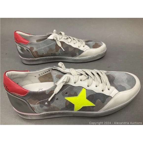 Sepol Estrella men’s dress leather low profile camo trainers sneakers size 43 - Picture 3 of 8